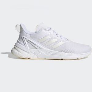 Adidas White Athletic Sneakers with Mesh Upper